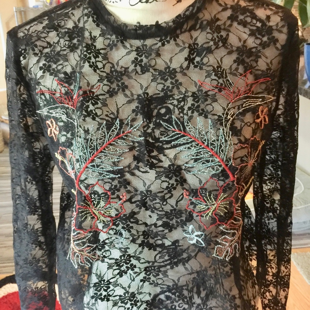 Zara Trafaluc Lace Top